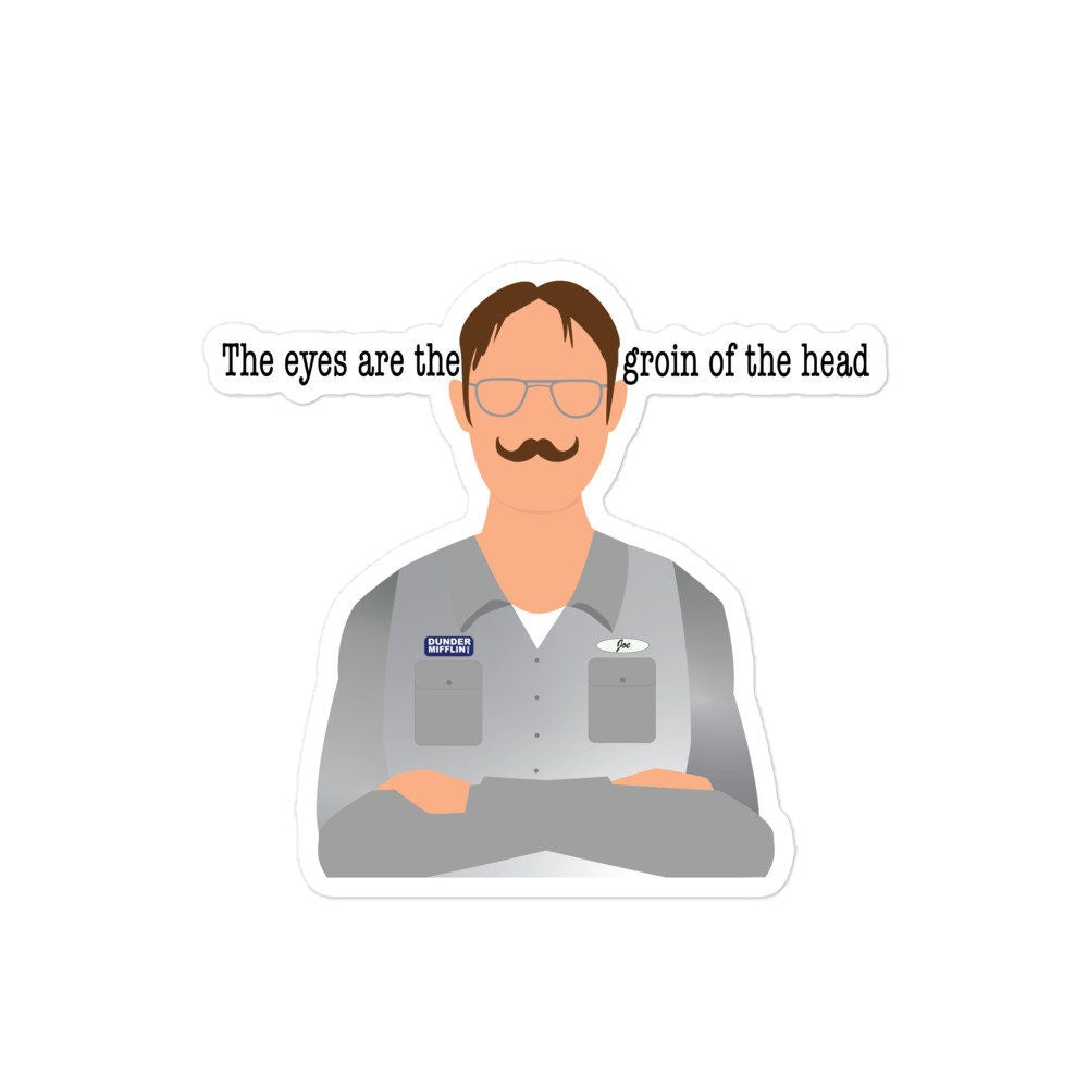 The Office Decor • Gift for Fans • Michael Scott • Dwight Schrute • Funny tv character stickers