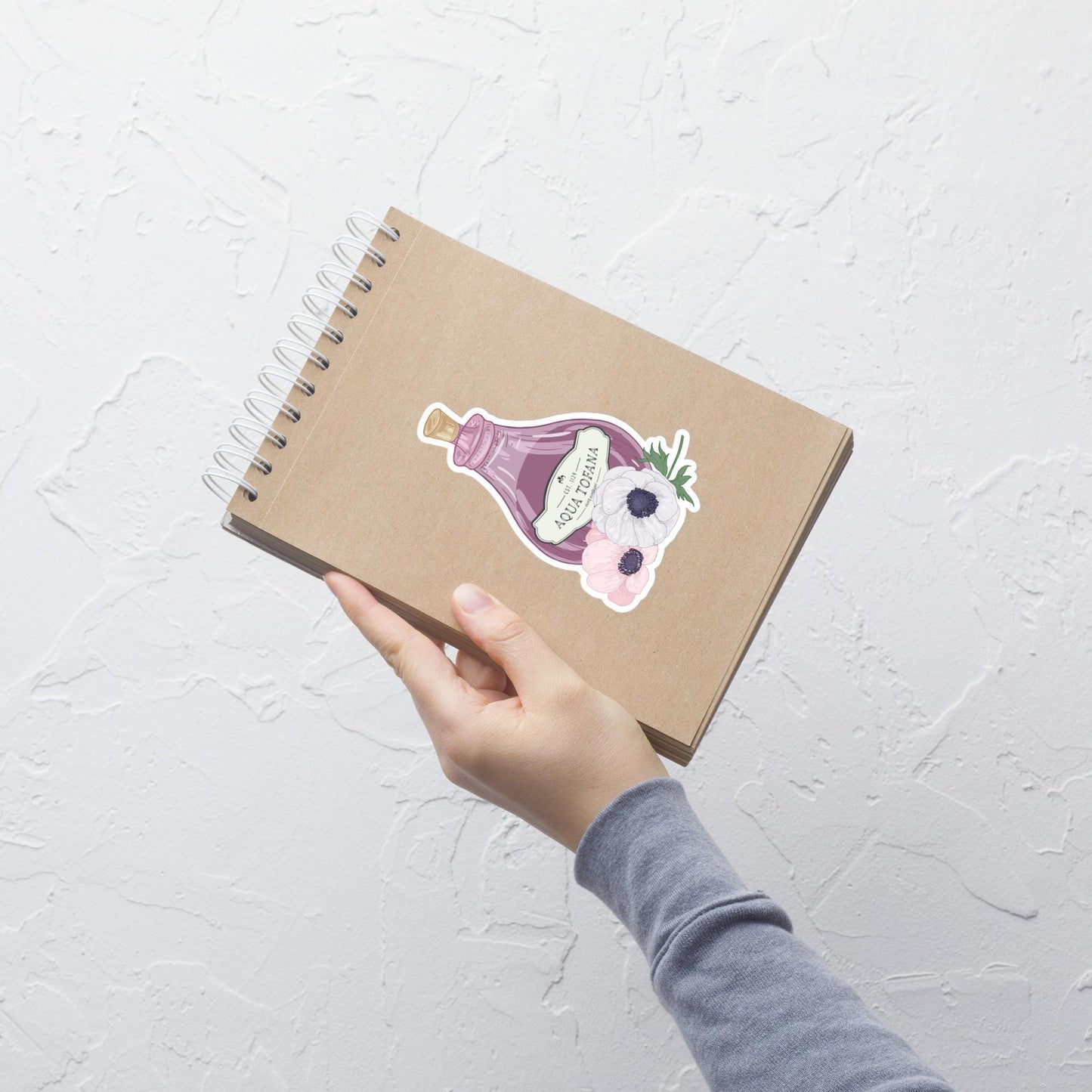 Aqua Tofana Witchy Feminist Sticker: Bold Herbalist Symbol, TikTok Viral Witchcraft Art, Empowering Gift Galentine's Day