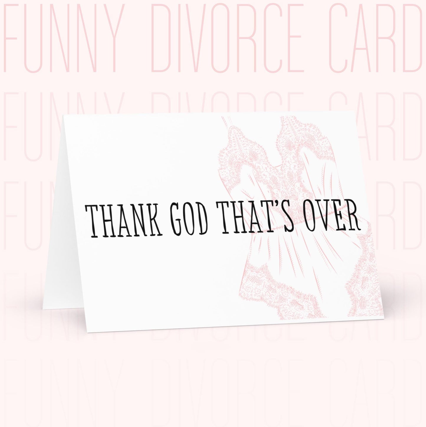 Divorce Celebration Breakup Card - Funny Ex-Wife Parting Party - Relationship Ending Humor