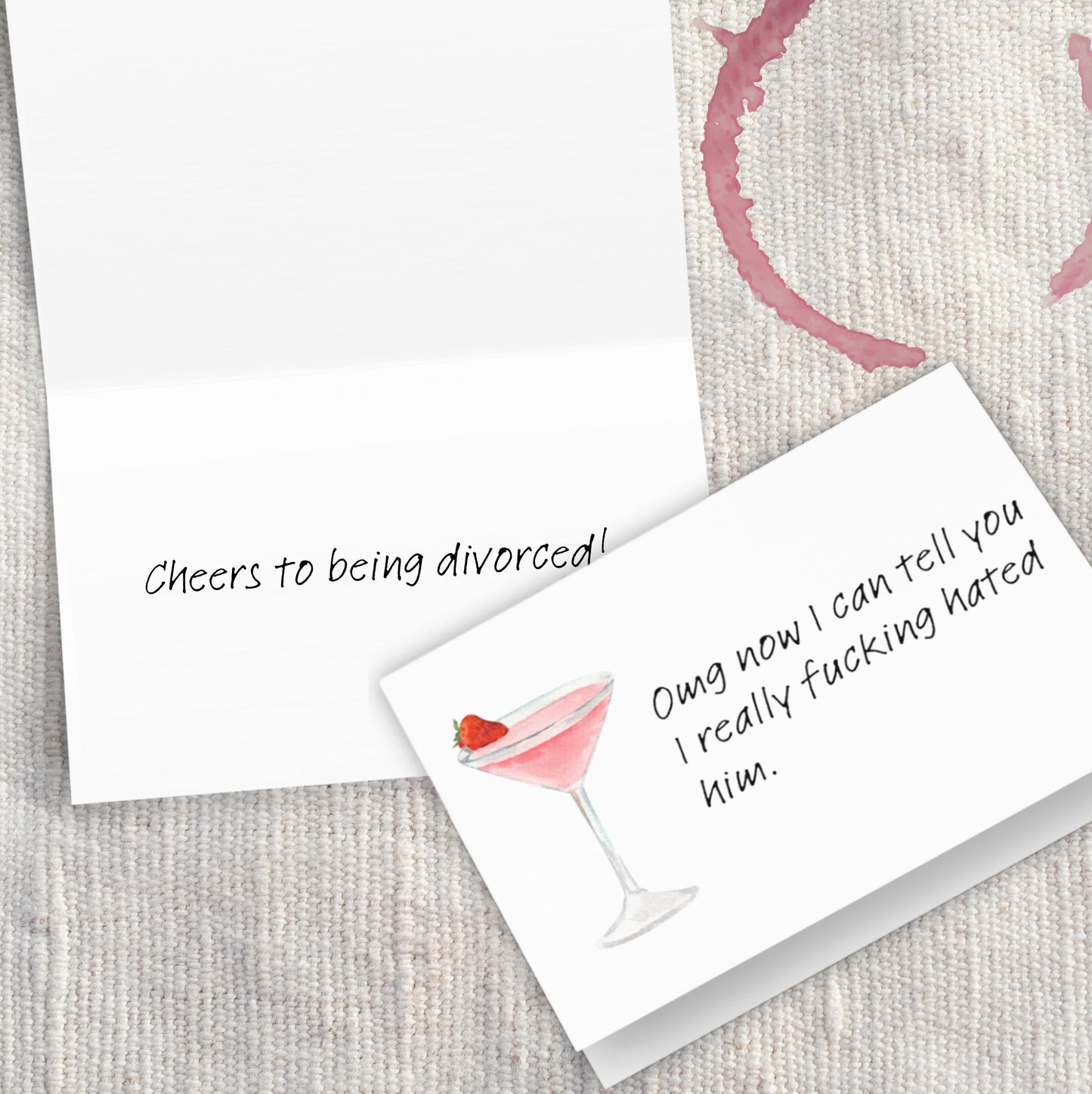 Breakup Divorce Humor - Party Celebration Card- Relationship Ending Post-Decree
