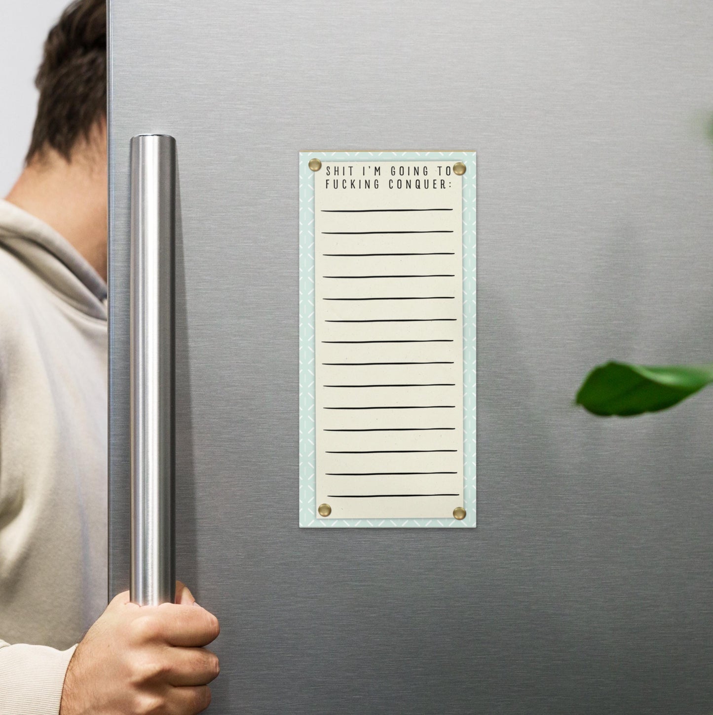 Funny Notepad Magnet: ADHD Joke To-Do List