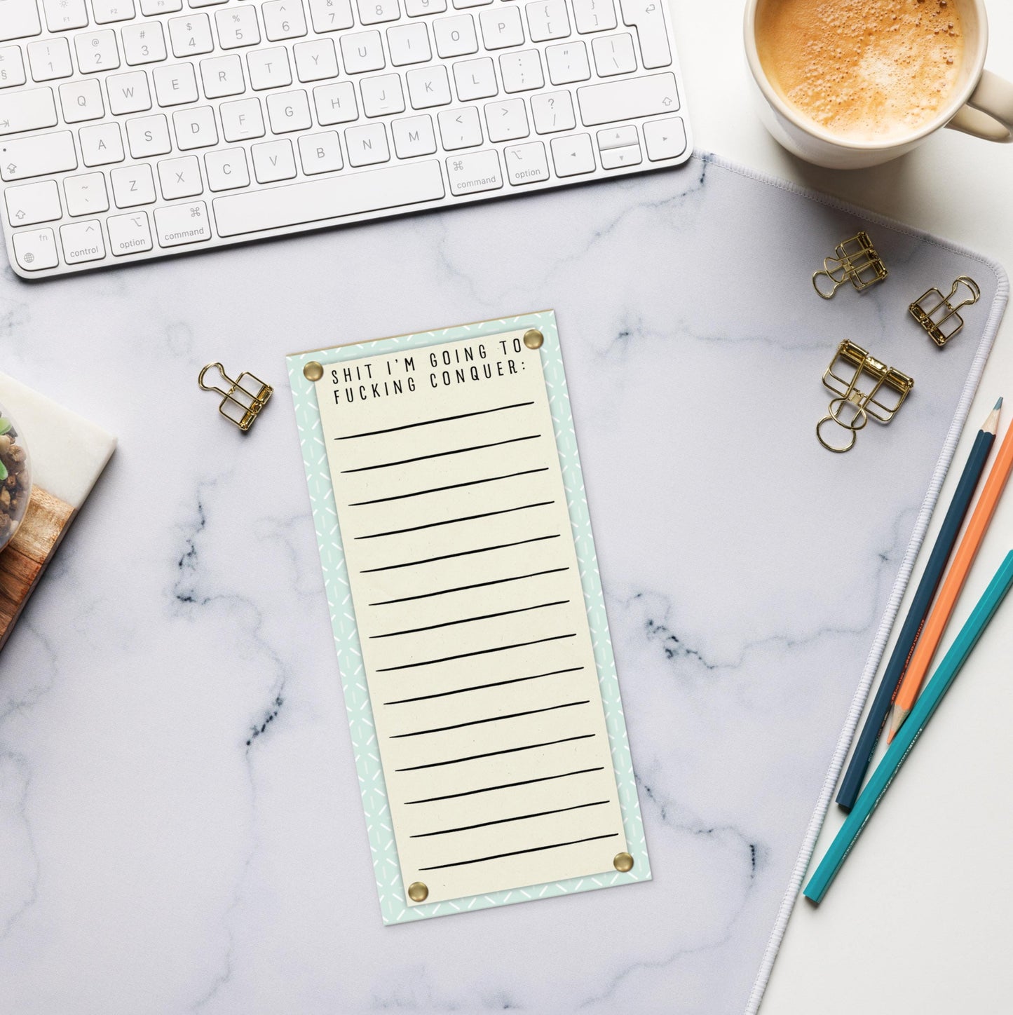 Funny Notepad Magnet: ADHD Joke To-Do List