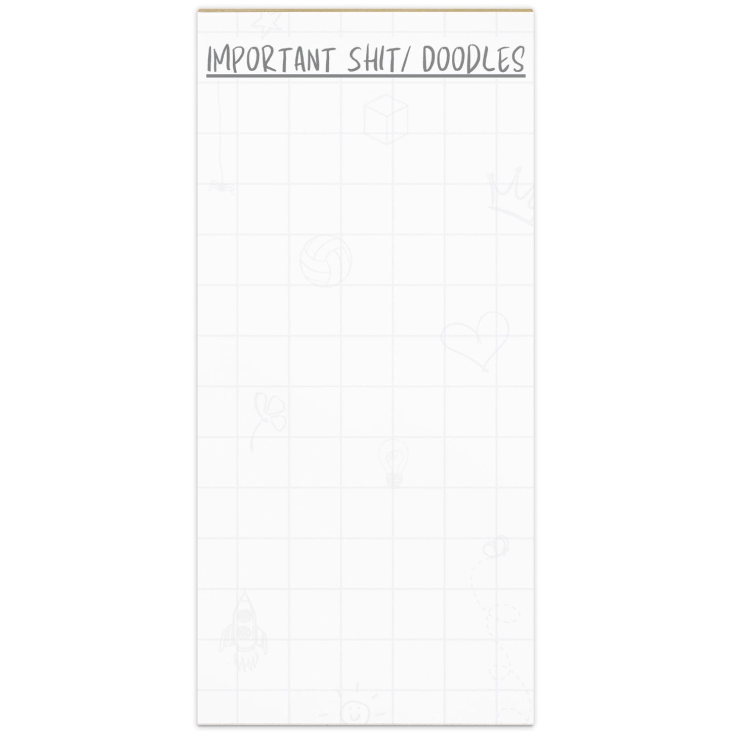 Hilarious to-do list notepad - doodles & important shit - magnet