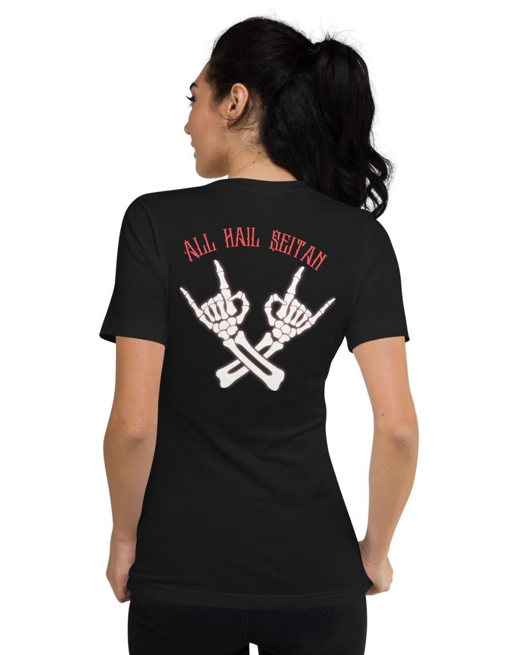 Dark Humor Vegan Vegetarian Shirt - Ironic Pun Hail Seitan - Funny Play on Words