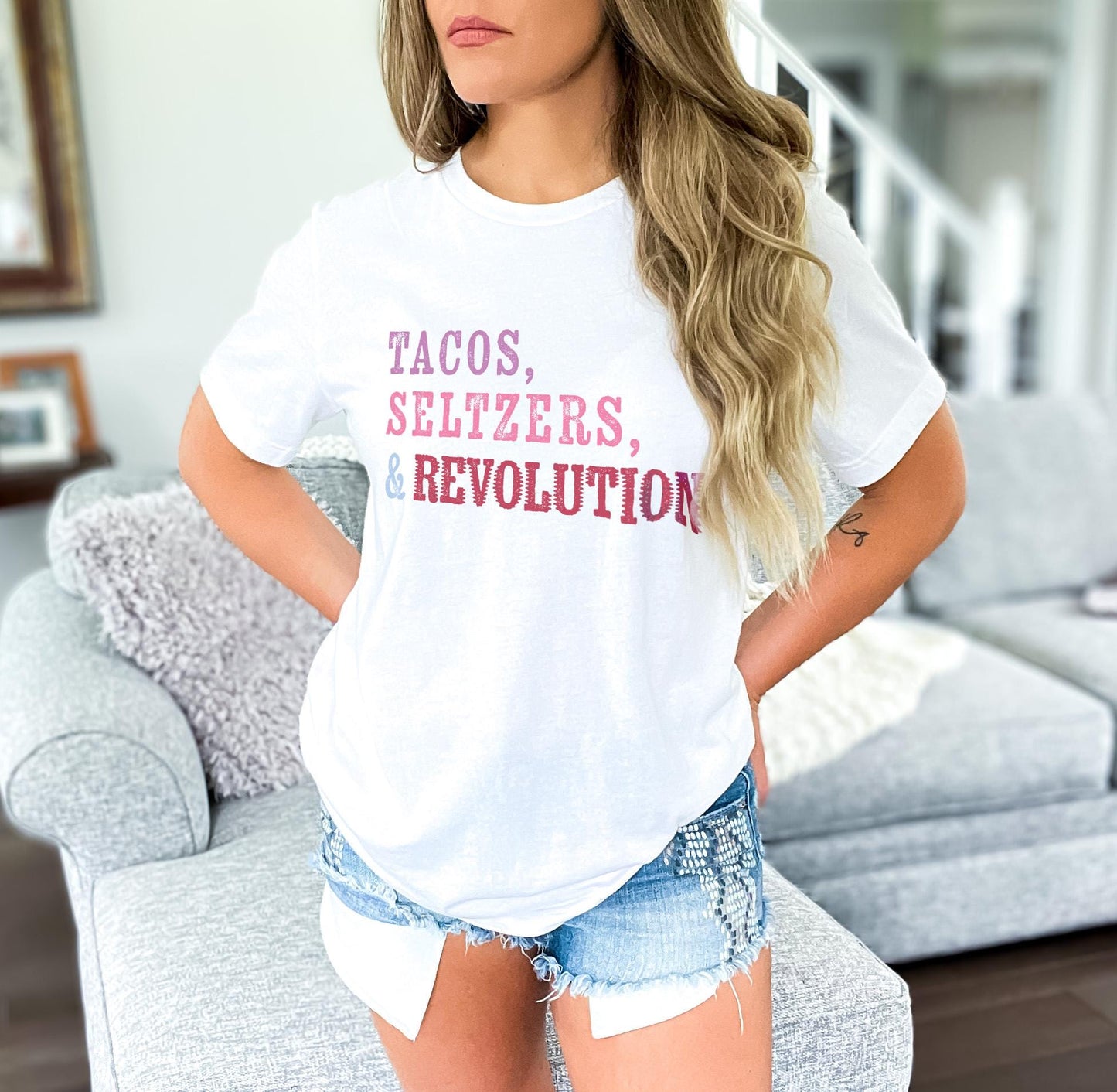 Political Revolution Shirt | Tacos Seltzers | Feminist BIPOC Queer Trans Ally