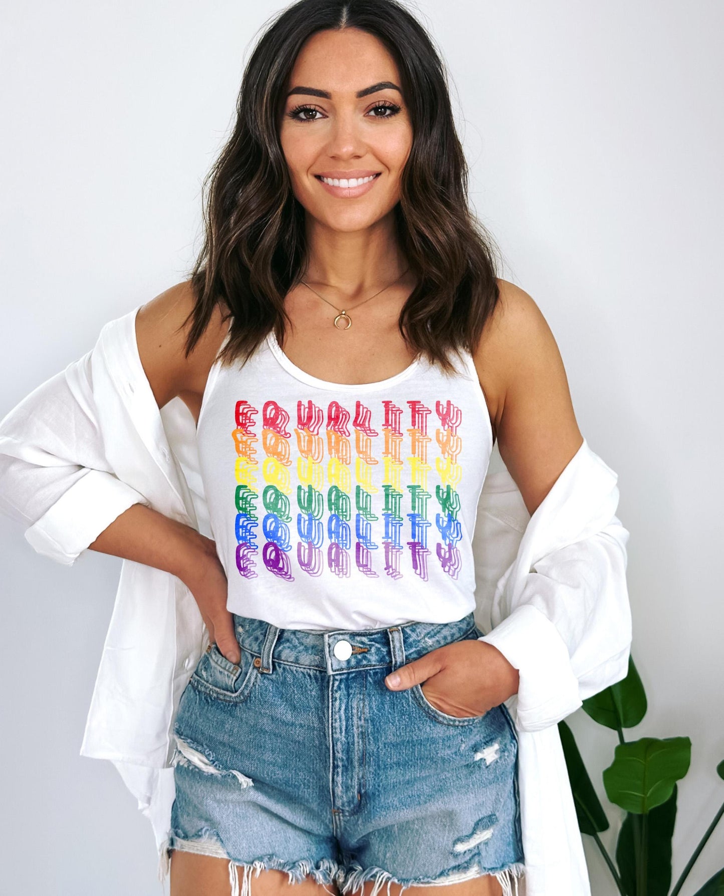 2025 Pride- Equality Echo Tank Top - Trending Theme