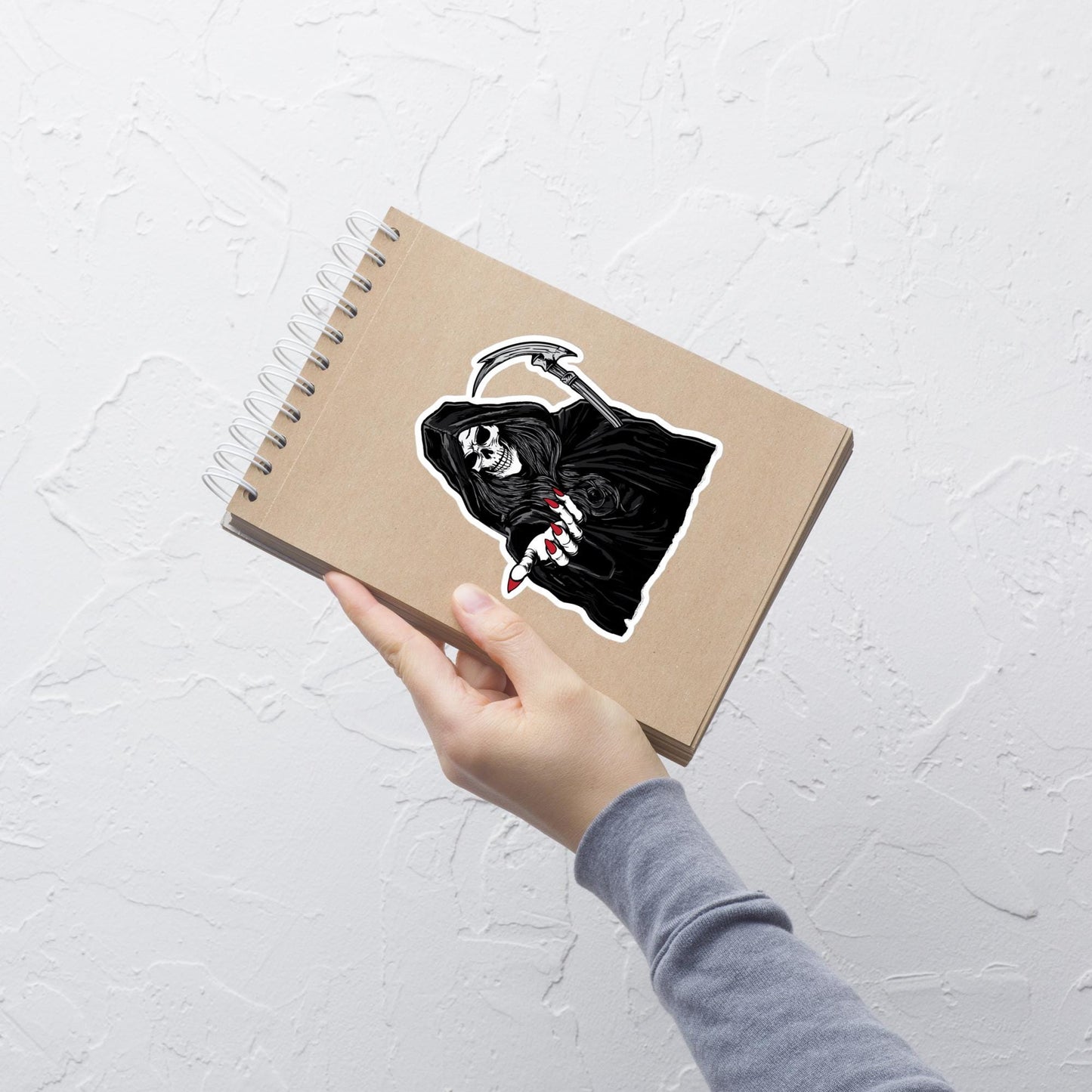 She Grim Reaper - Undertaker - Angel of Death - Sticker Decal Decoration
