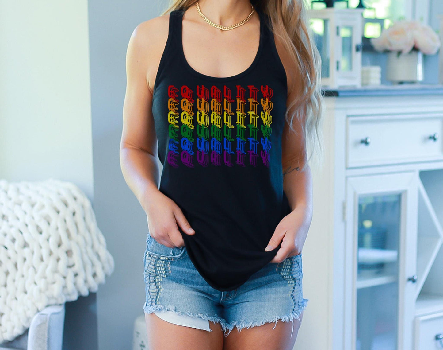 2025 Pride- Equality Echo Tank Top - Trending Theme