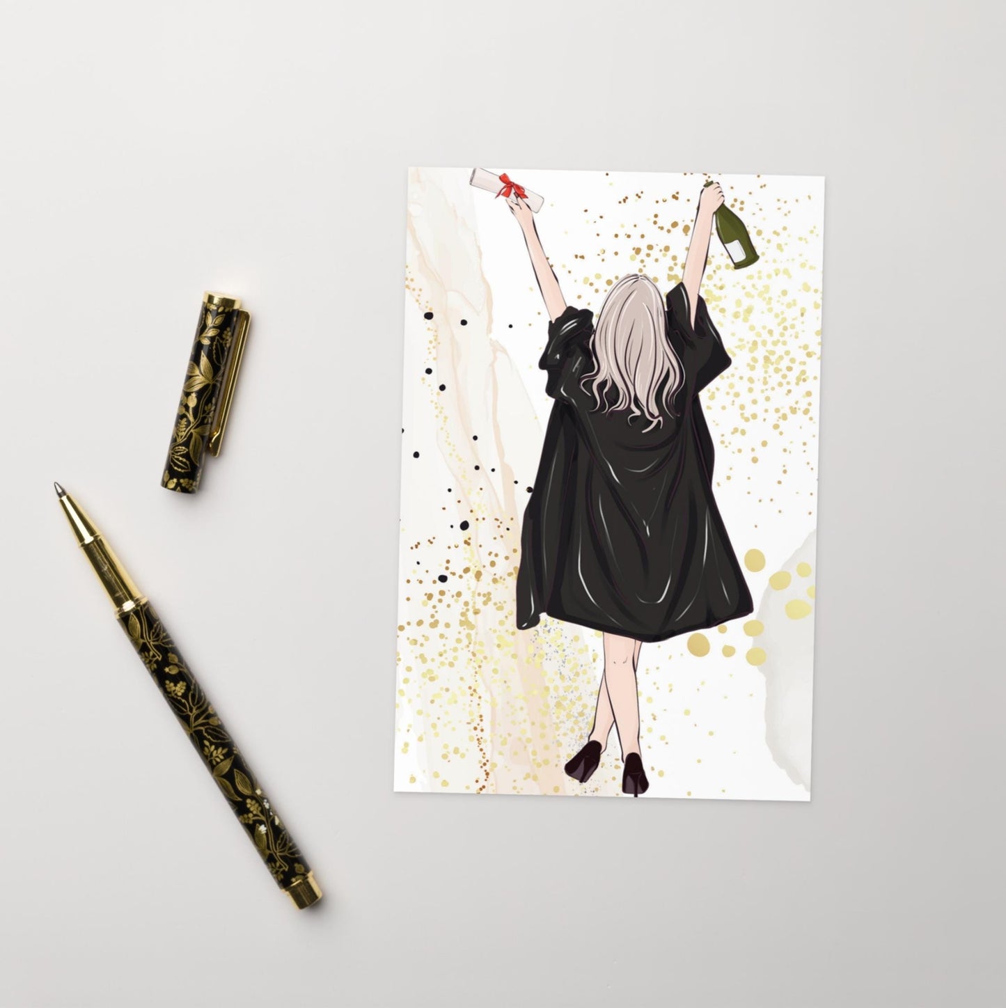 Happy Graduation Card • Money Holder • Customized Gender Race Colors