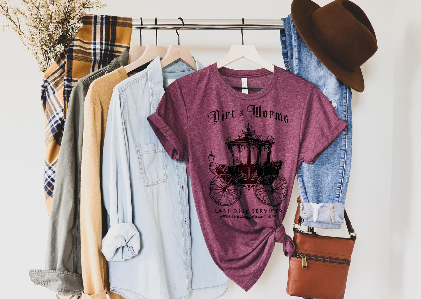 Dark Humor Shirt - Gothic Victorian Hearse - Mortician Embalmer