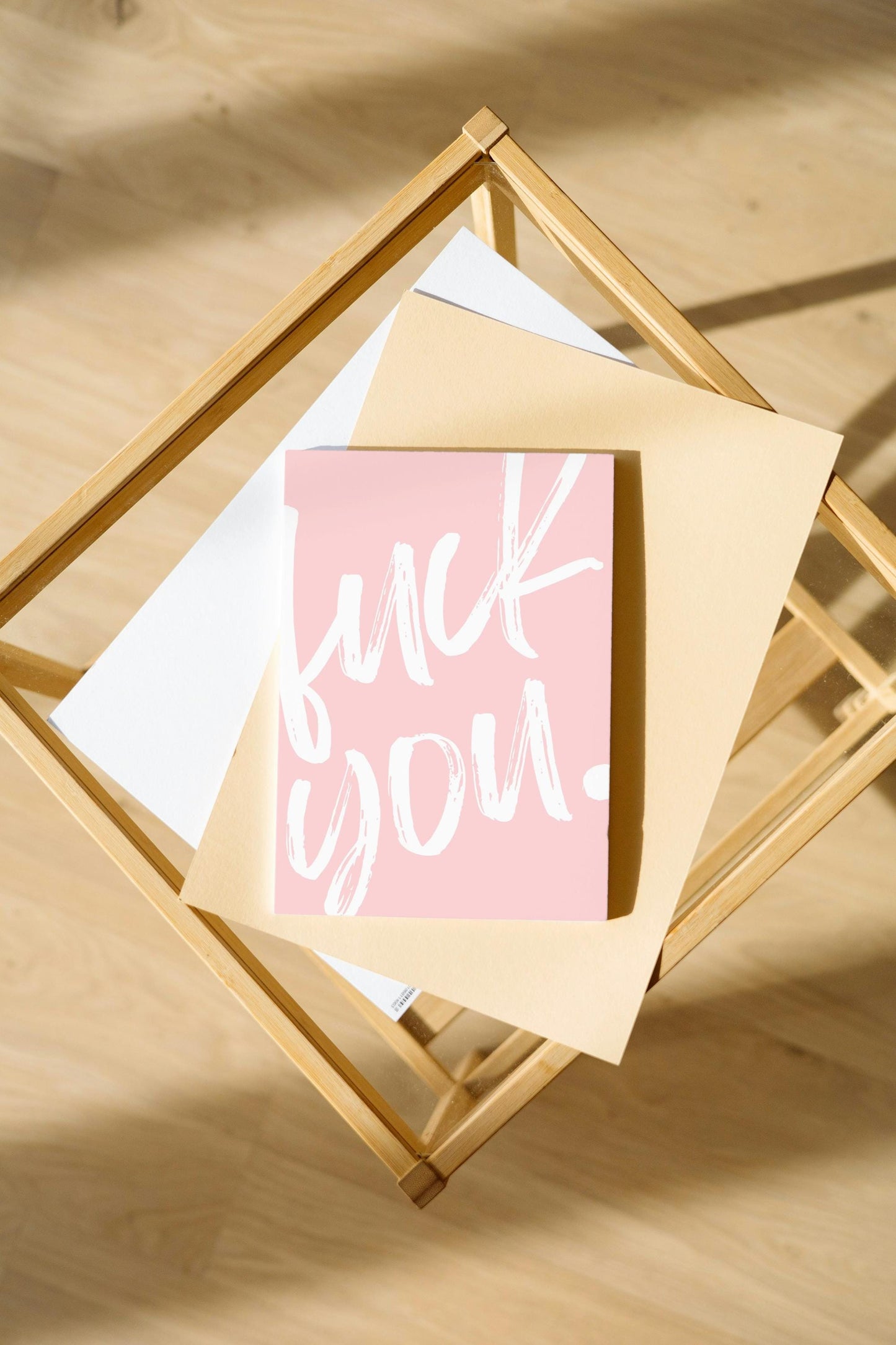 Custom Mean Greeting Card • Gag Gift • Anonymous Mailing