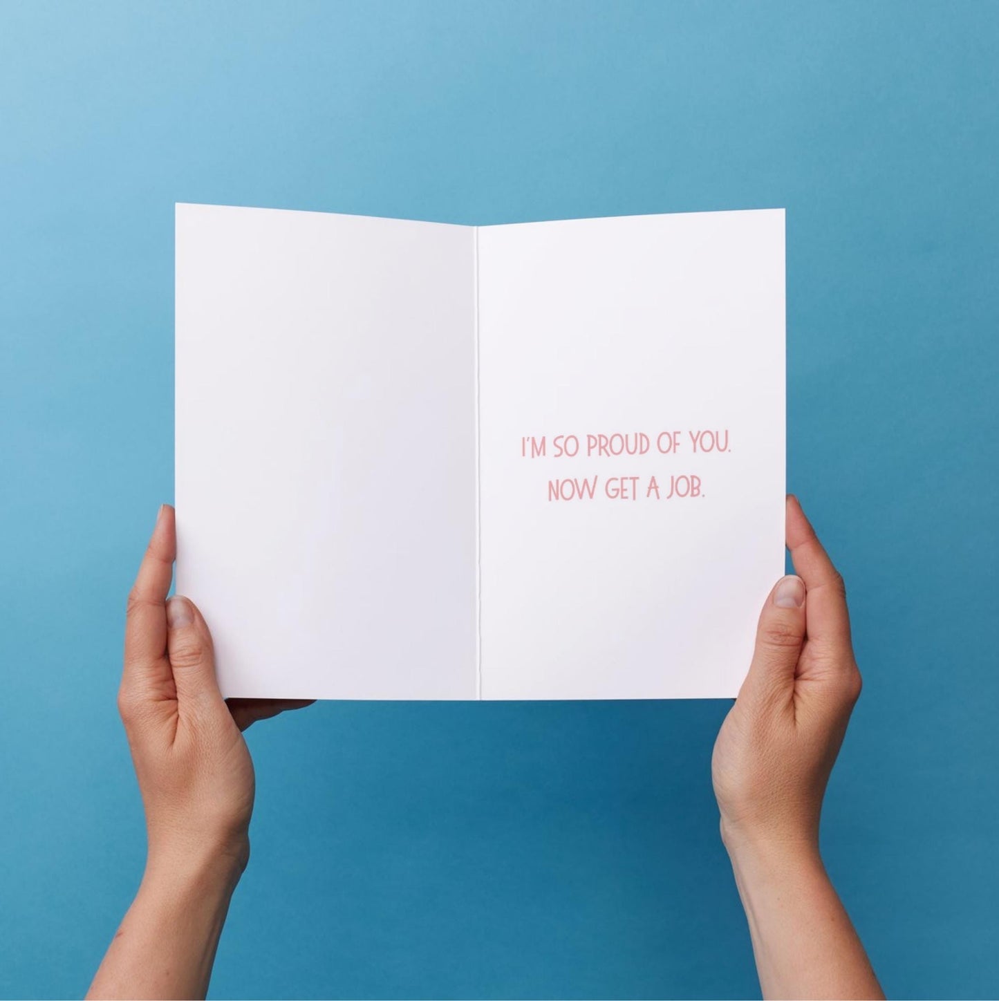 Sarcastic Humor Graduation Card • Customize Gender Race School Colors