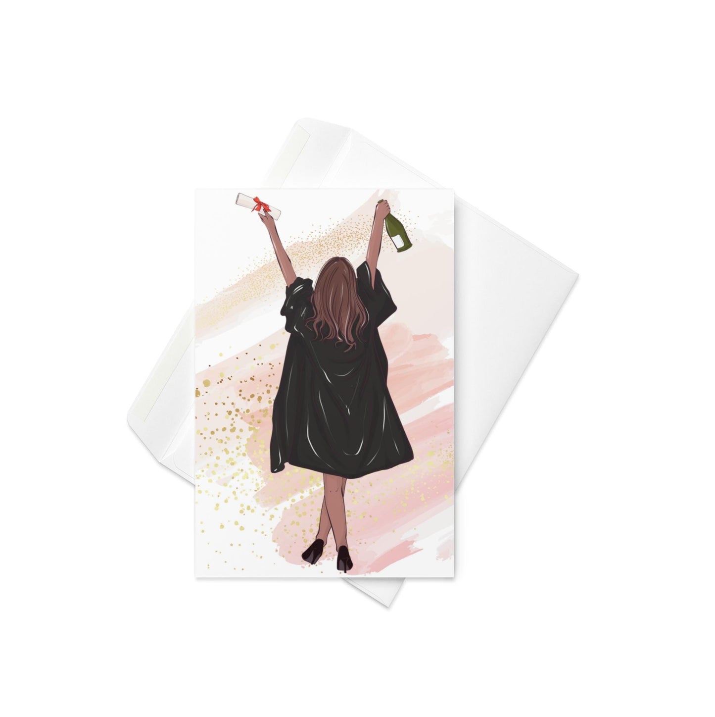 Funny Greeting Card • Yas Bitch! • Happy Graduation