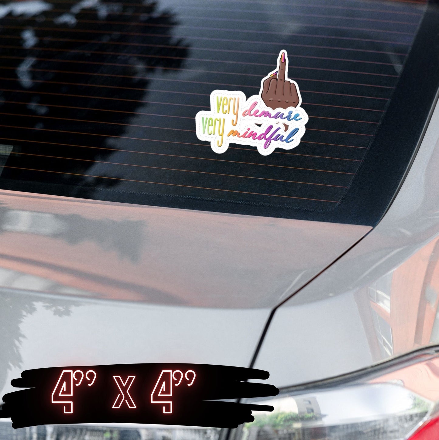 Funny 'Very Demure, Very Mindful' Sticker - Trendy TikTok Inspired Galentine's Day Gift for Her