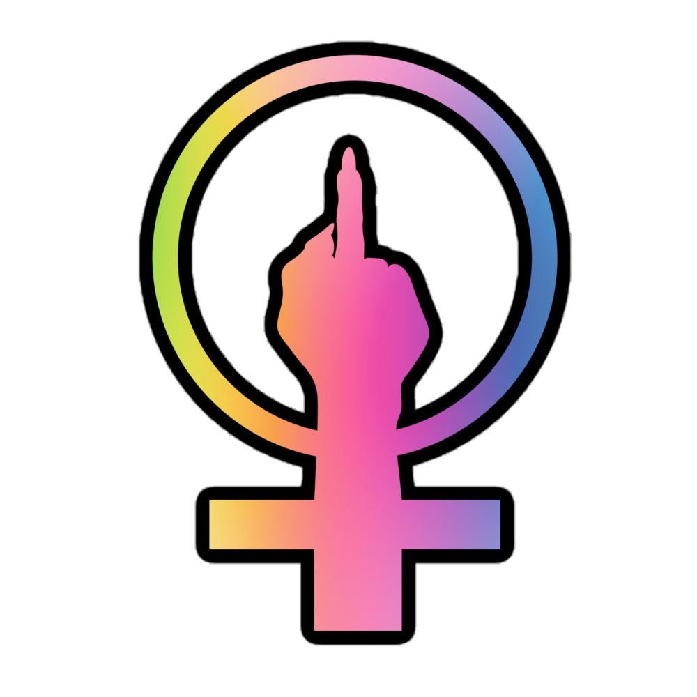 Bold Feminist Sticker - Cheap Gift for Her, Rebellious Art, Galentine's Day Present