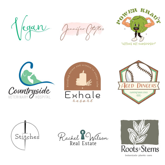Professional Vintage Watercolor Signature Logo Design for Startups & Businesses