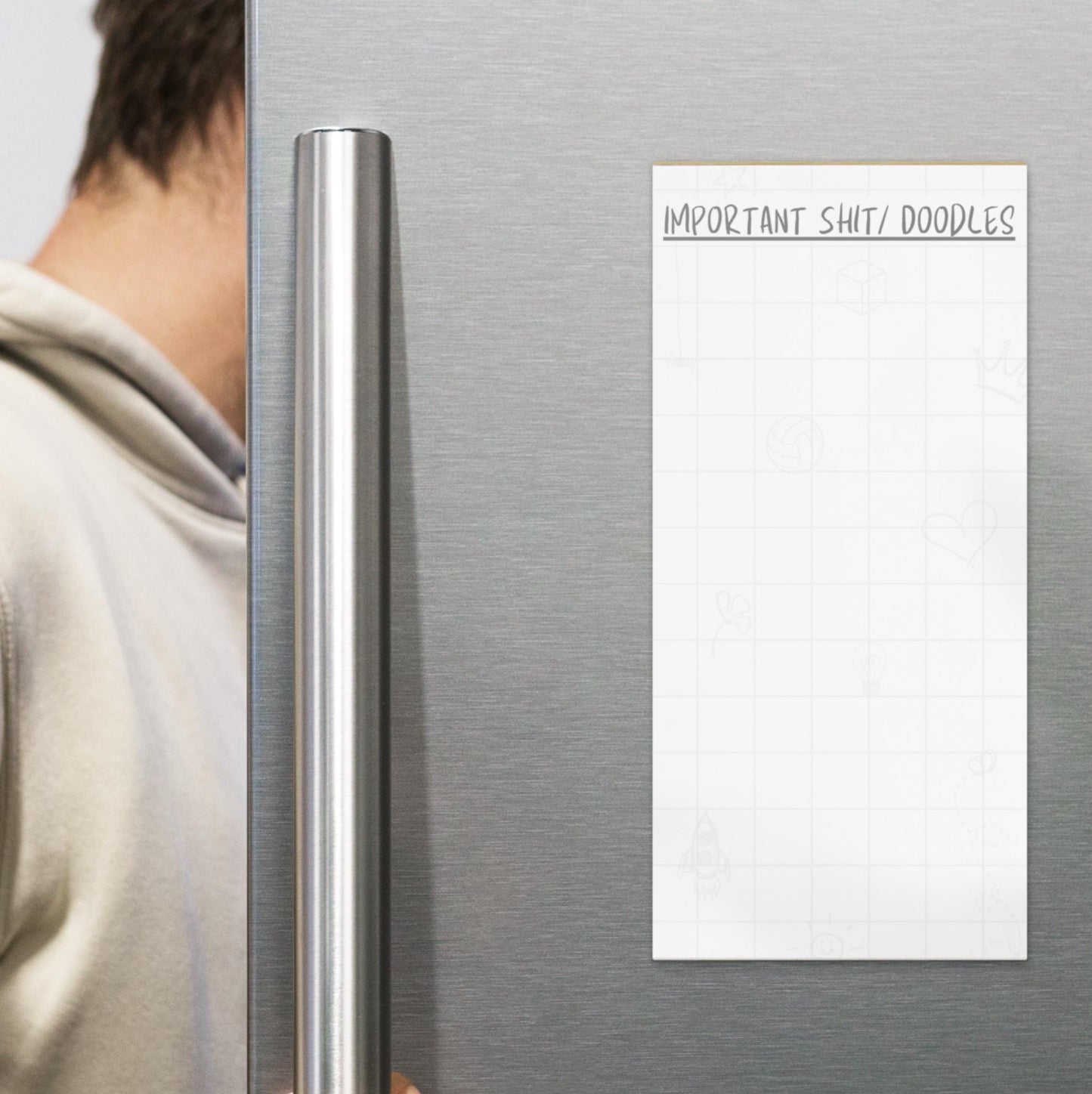 Hilarious to-do list notepad - doodles & important shit - magnet