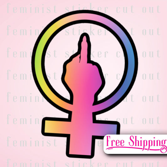 Bold Feminist Sticker - Cheap Gift for Her, Rebellious Art, Galentine's Day Present