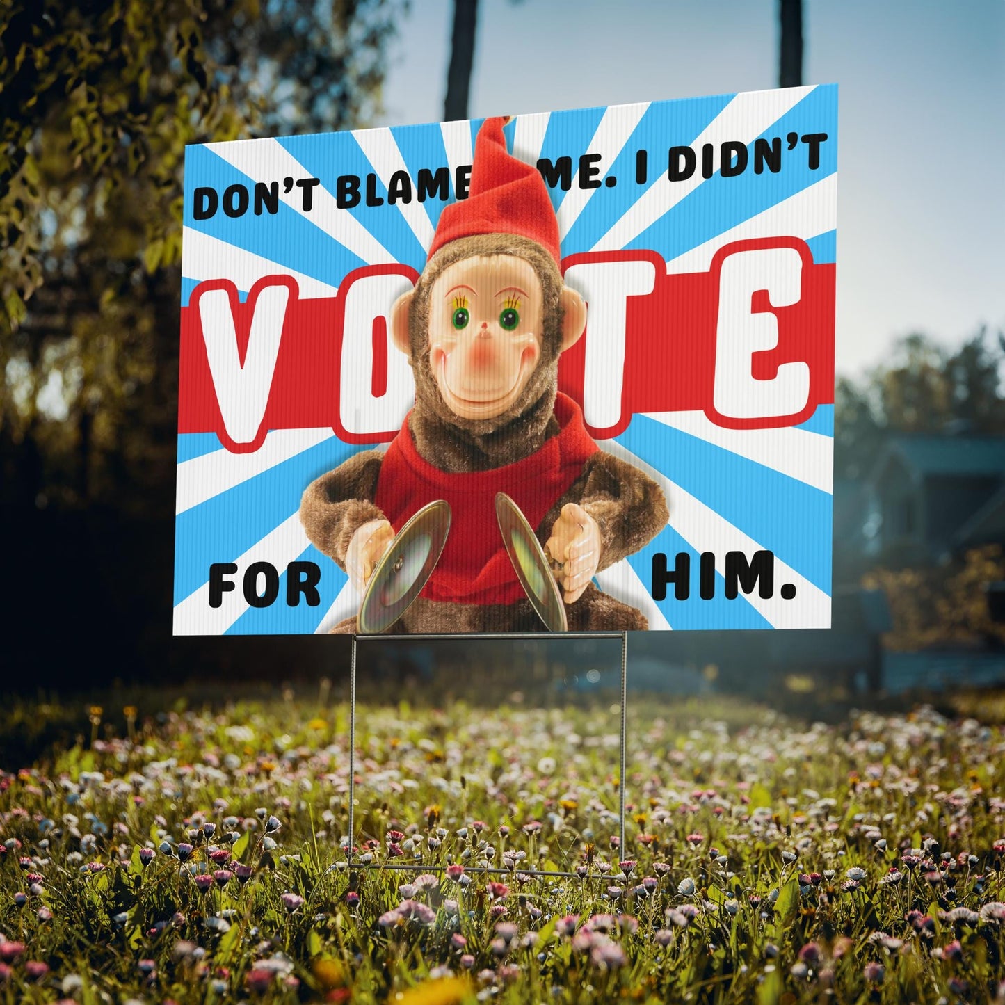 Political yard sign - I didn't vote for him - Blue Ally
