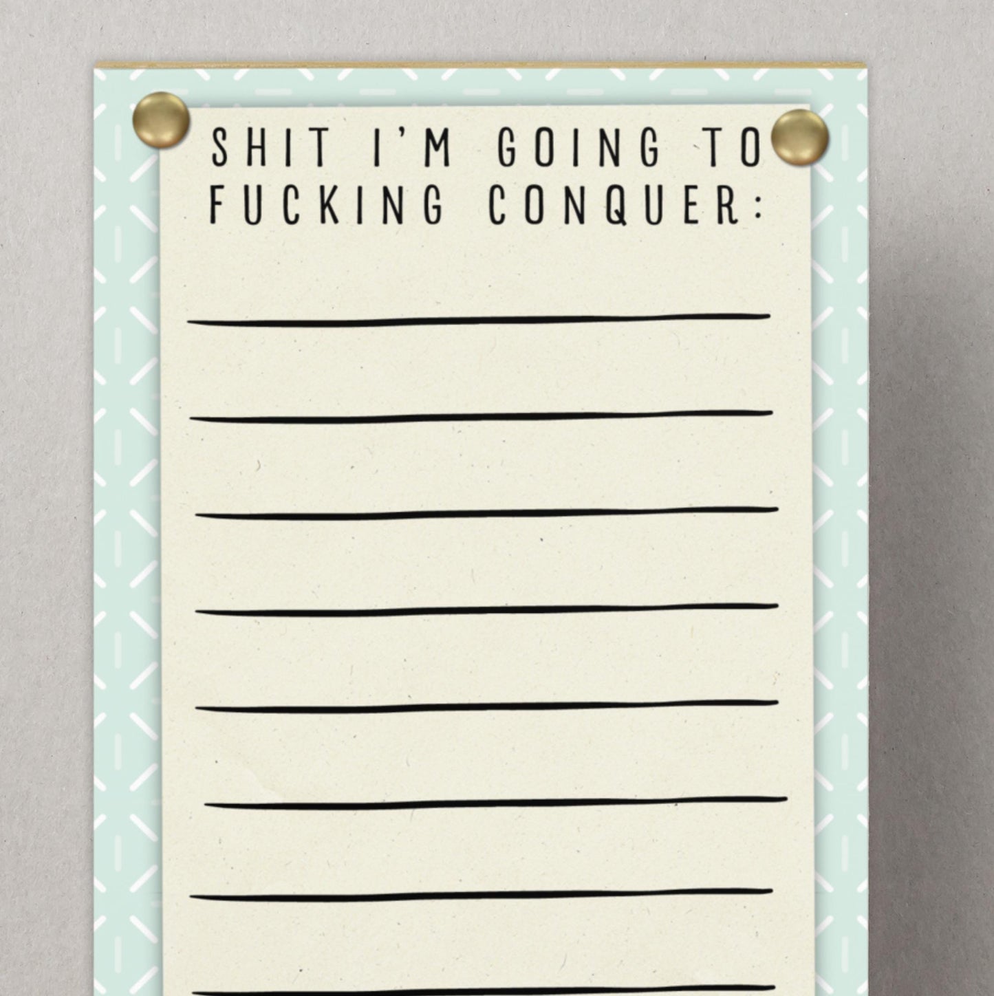 Funny Notepad Magnet: ADHD Joke To-Do List
