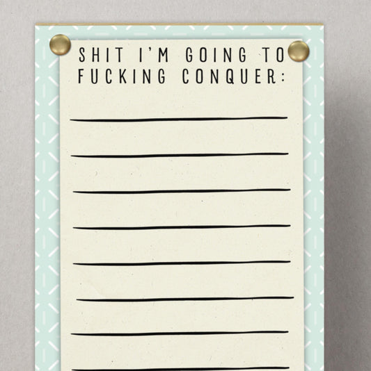 Funny Notepad Magnet: ADHD Joke To-Do List