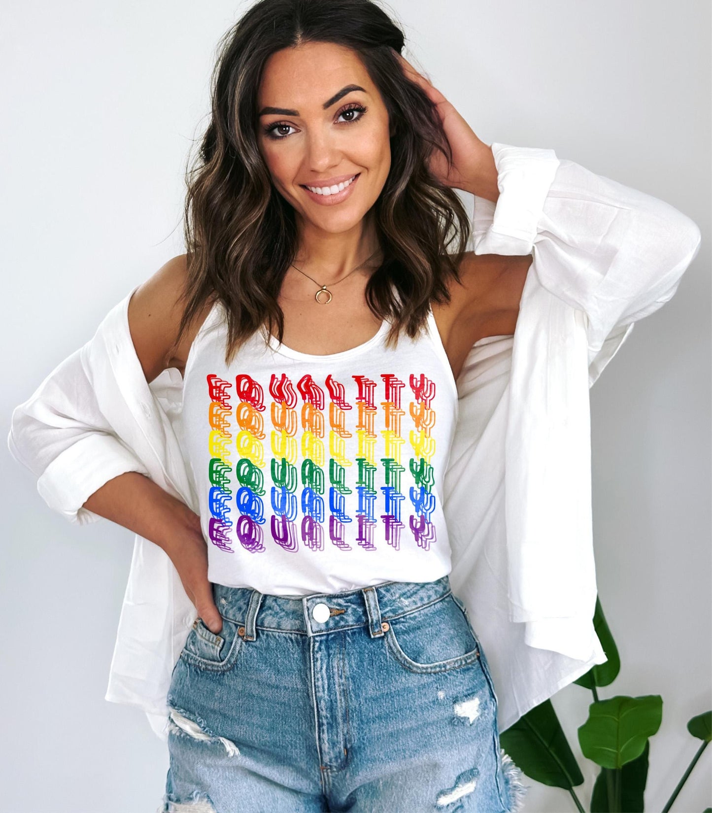 2025 Pride- Equality Echo Tank Top - Trending Theme