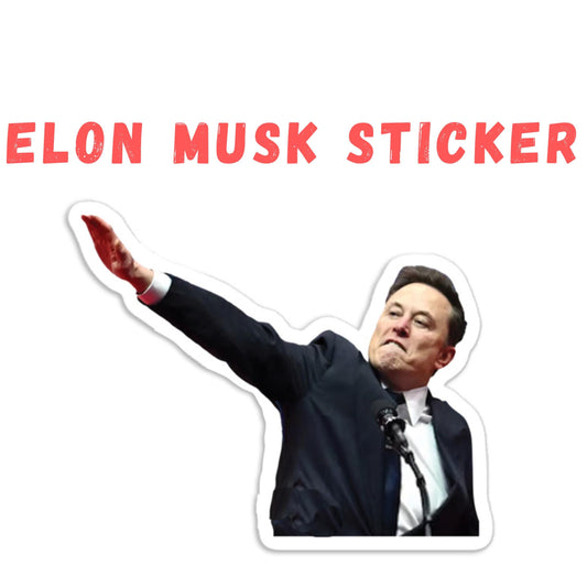 Humorous Elon Musk 'Did Not See That Coming' Gas & Grocery Inflation Single Cut-Out Sticker