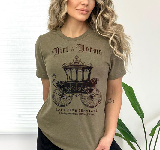 Dark Humor Shirt - Gothic Victorian Hearse - Mortician Embalmer