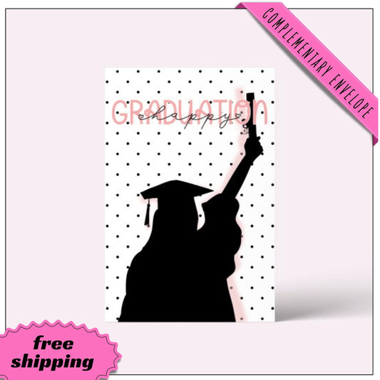 Sarcastic Humor Graduation Card • Customize Gender Race School Colors