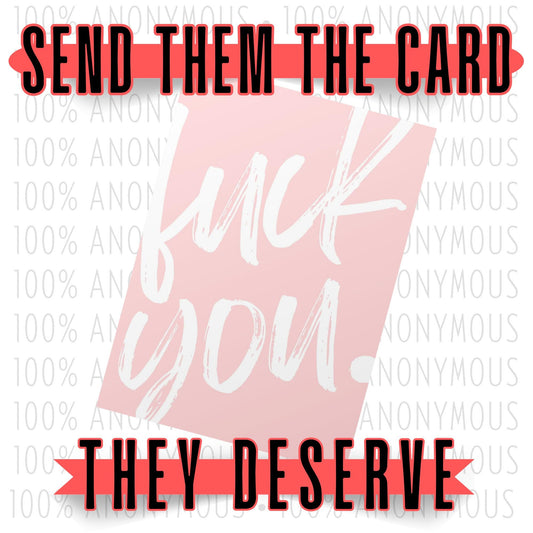 Mail a mean card to anyone • Completely anonymous • Toxic greeting cards • Gag gift
