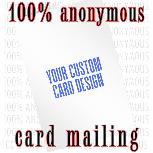 Custom Mean Greeting Card • Gag Gift • Anonymous Mailing
